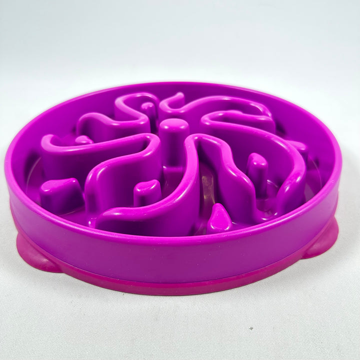 Lila Hundmatspussel i Robust Plast