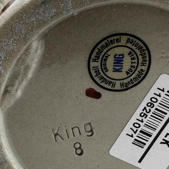 Handmålad keramikvas med stenbocksmotiv från King