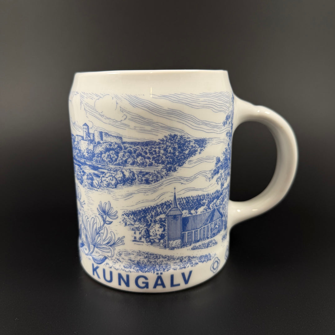 Retro Porslinsmugg Bygdö med Kungälvsmotiv