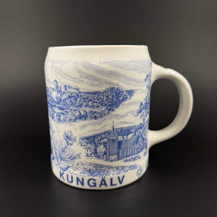 Retro Porslinsmugg Bygdö med Kungälvsmotiv