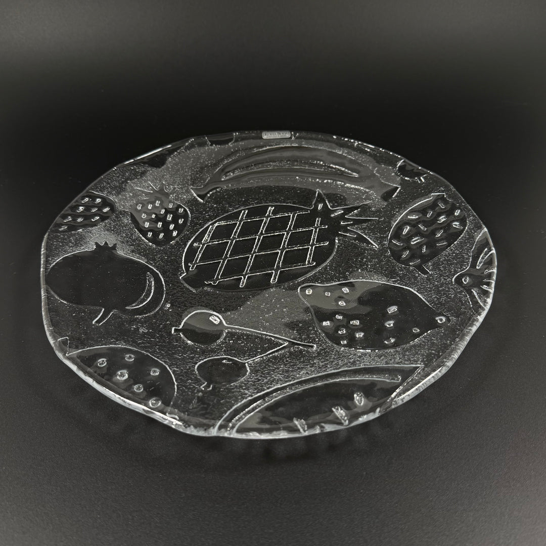 Kosta Boda kristallfat retro fruktmotif 27cm