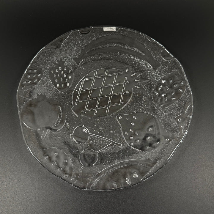 Kosta Boda kristallfat retro fruktmotif 27cm