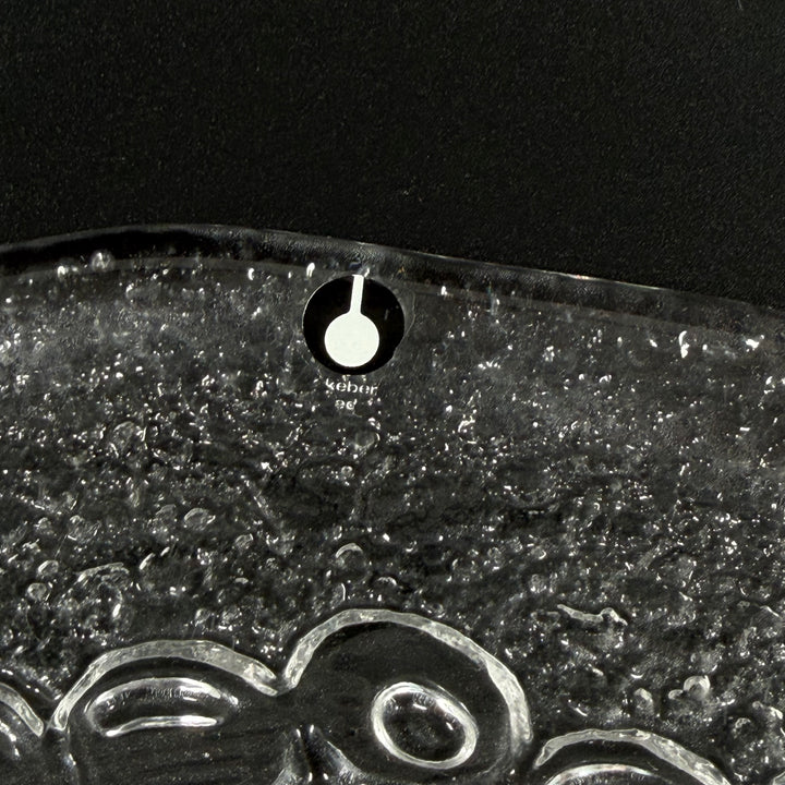 Pukeberg retro glasfat med fruktmotiv