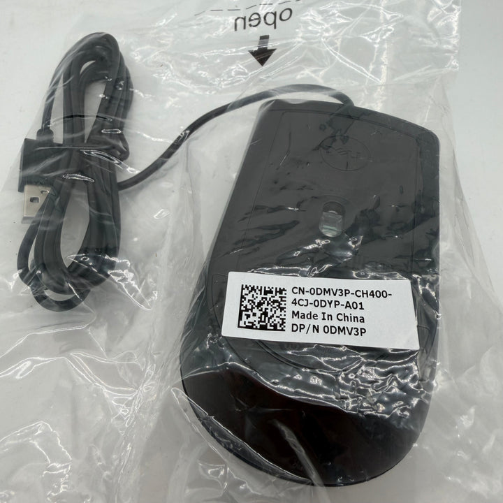 Elegant svart trådbunden Dell USB-mus