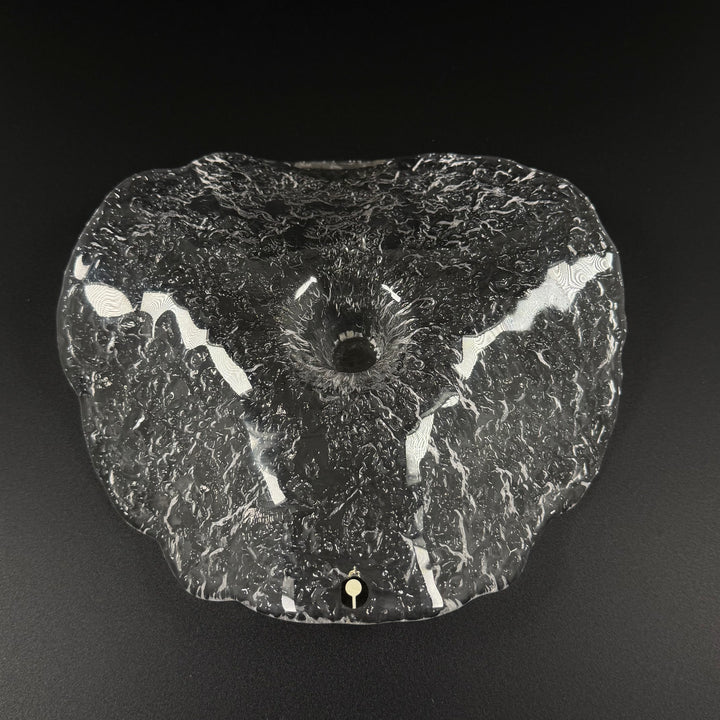 Manet Ljusstake i glas från Pukeberg