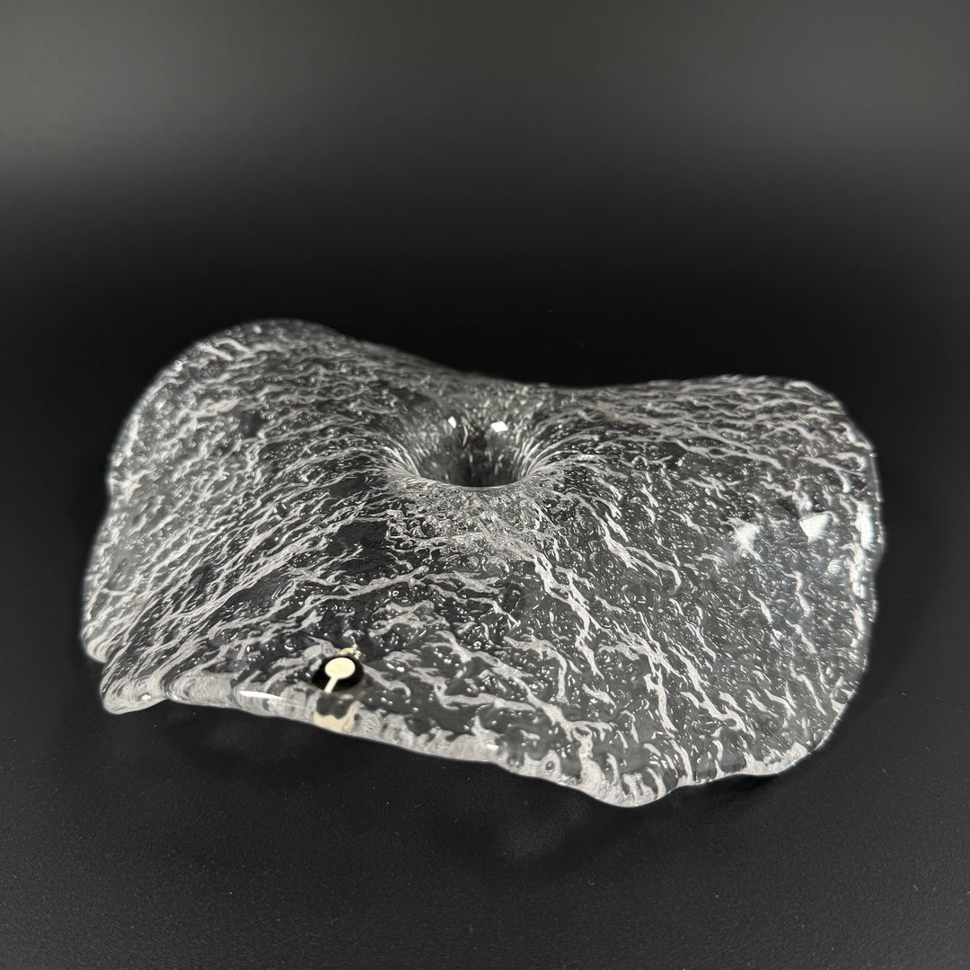 Manet Ljusstake i glas från Pukeberg