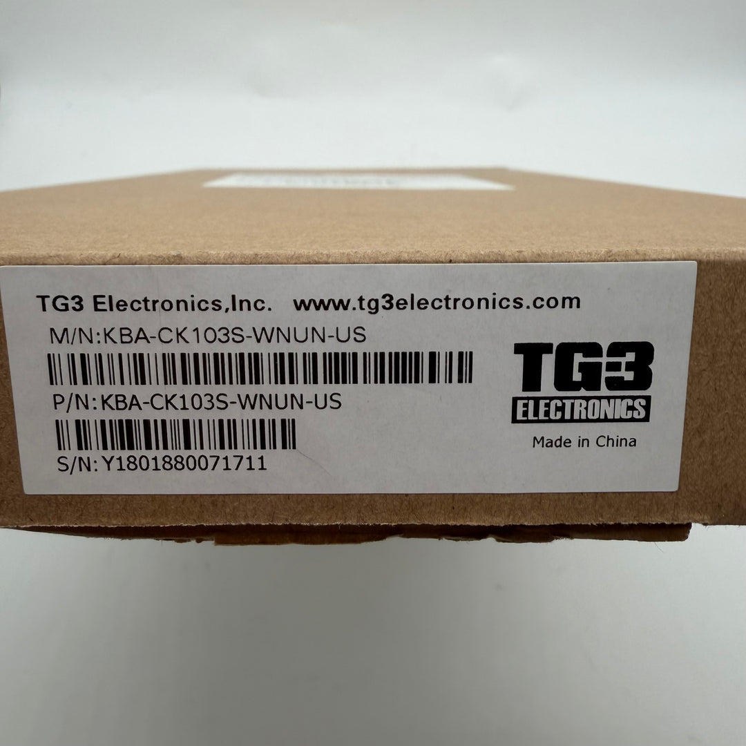 Vitt fullstort USB-tangentbord TG3 Electronics