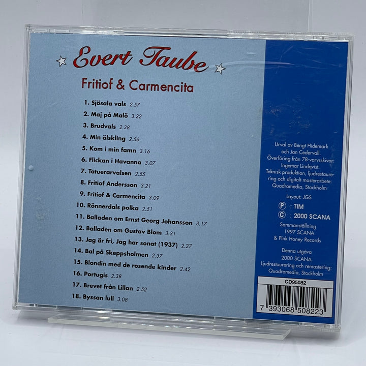 Evert Taube CD Fritiof och Carmencita
