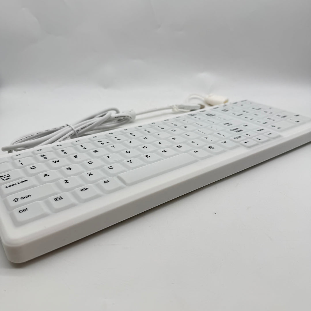 Vitt fullstort USB-tangentbord TG3 Electronics
