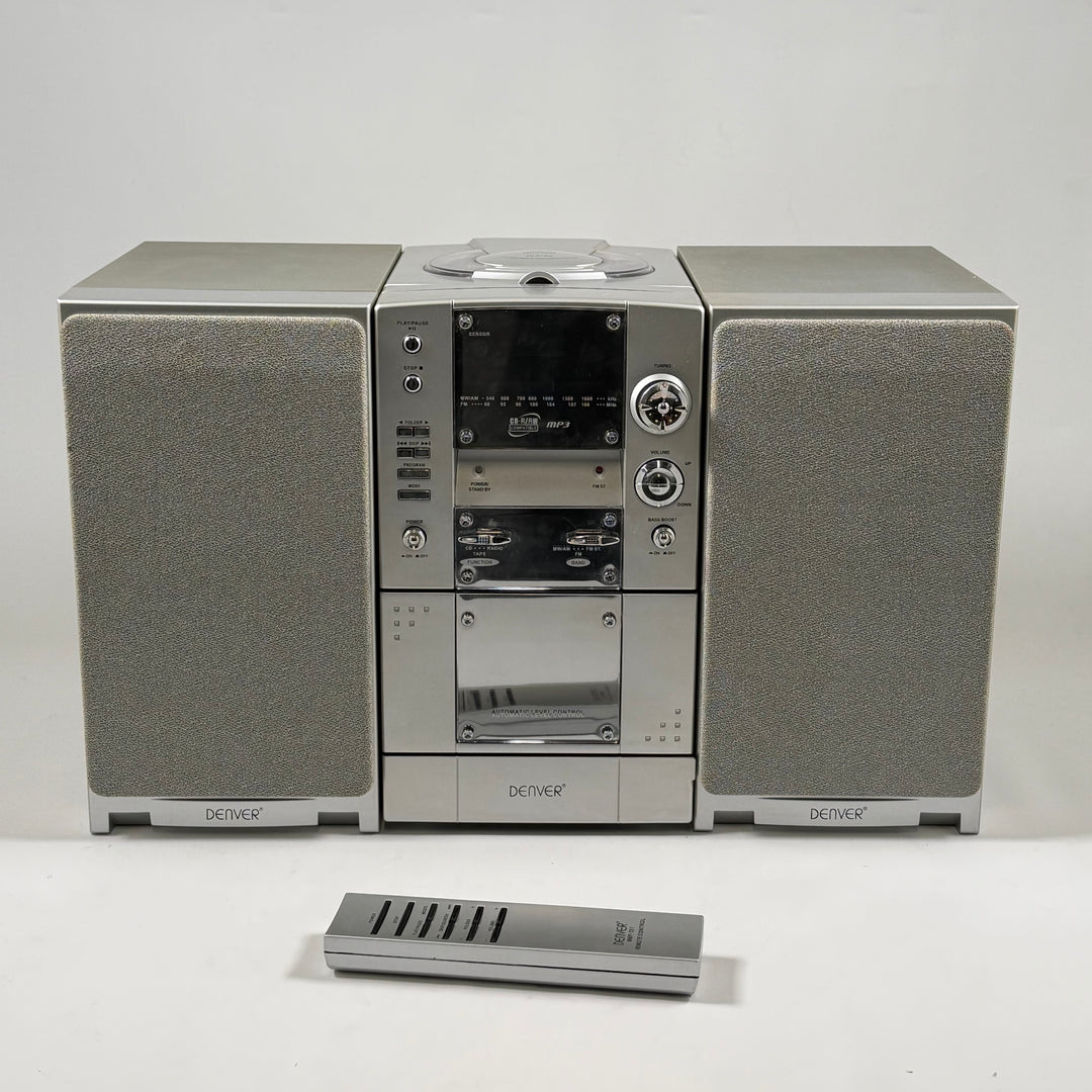 Denver retro stereoanläggning med CD och kasett