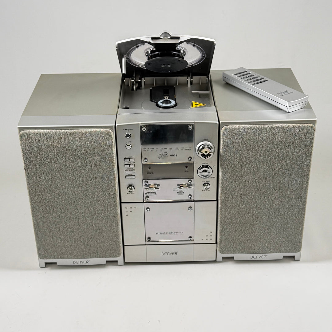 Denver retro stereoanläggning med CD och kasett