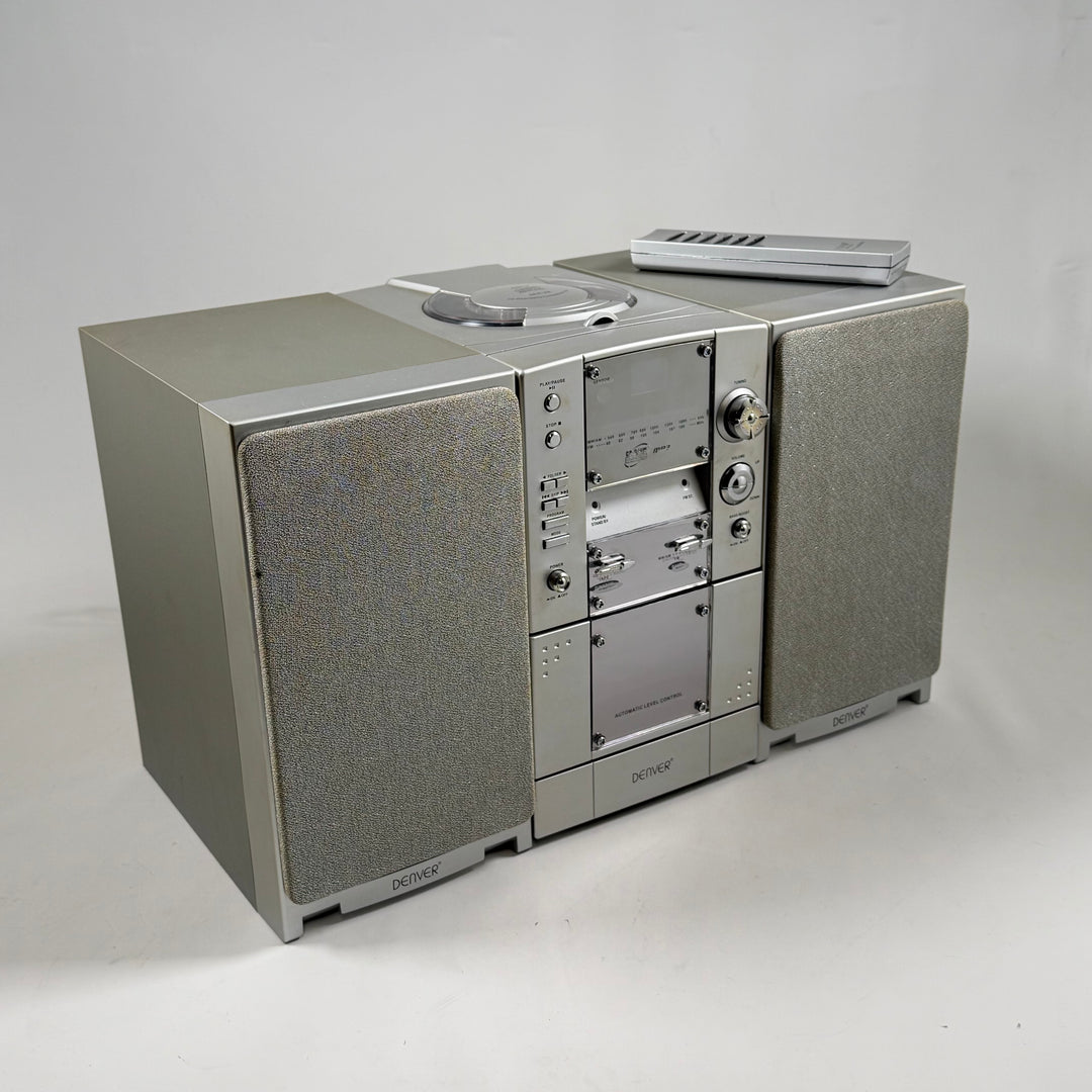 Denver retro stereoanläggning med CD och kasett