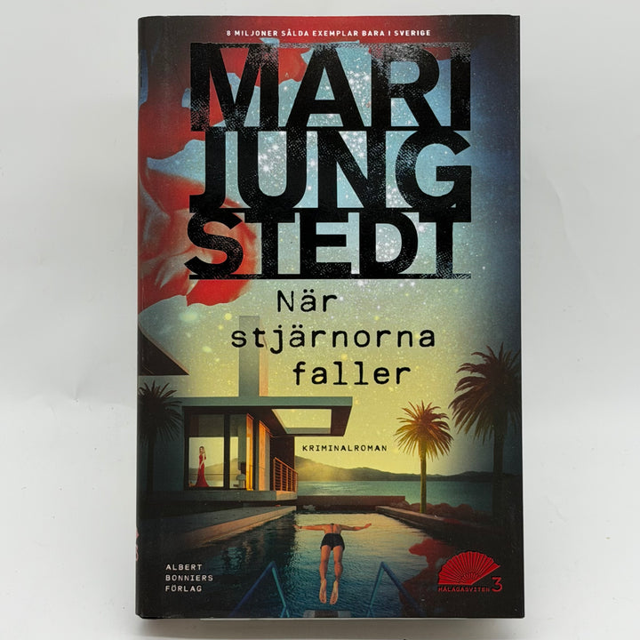 När stjärnorna faller kriminalroman inbunden begagnad