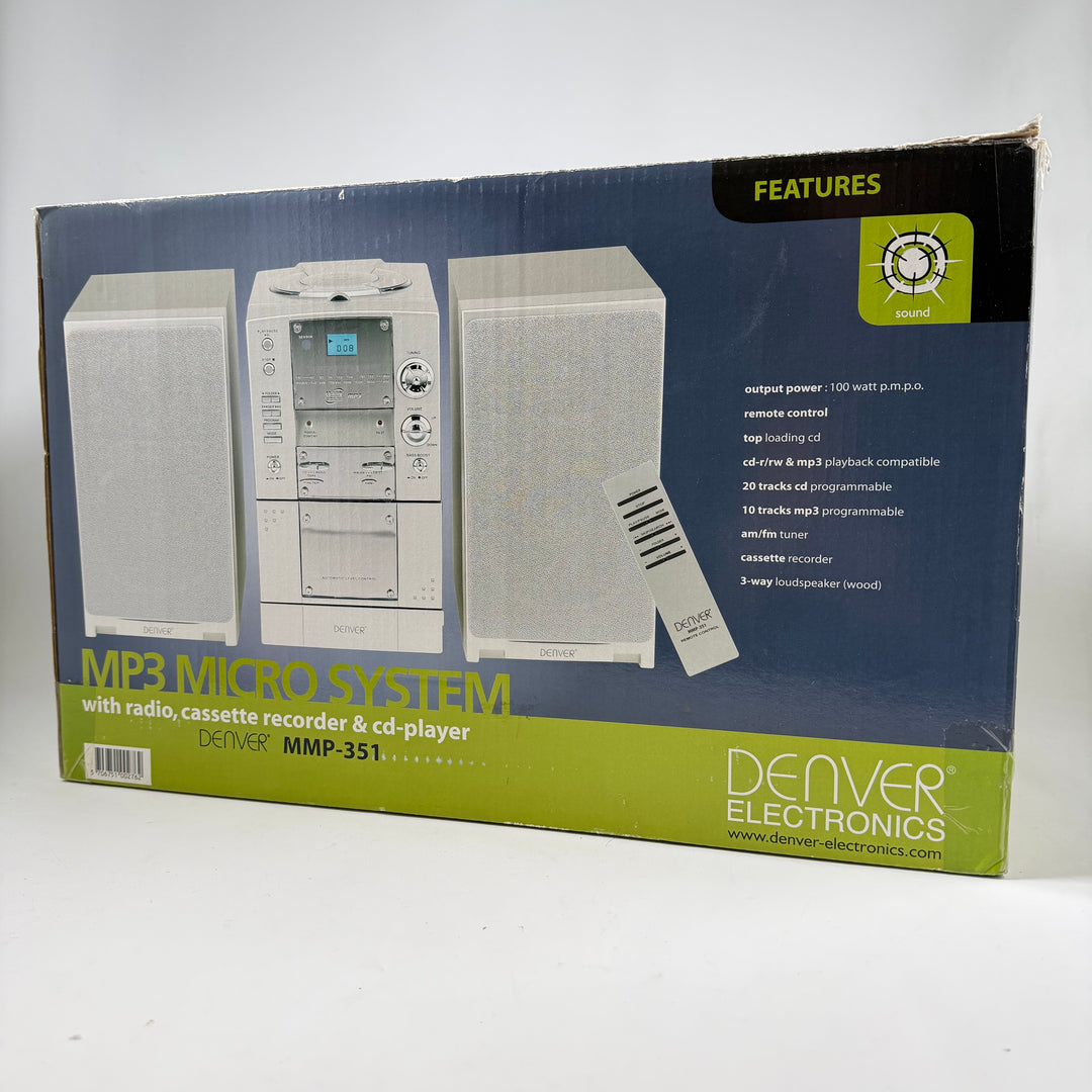 Denver retro stereoanläggning med CD och kasett