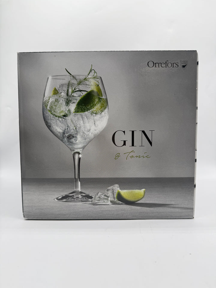 Eleganta Orrefors kristallglas Gin Tonic 4 pack