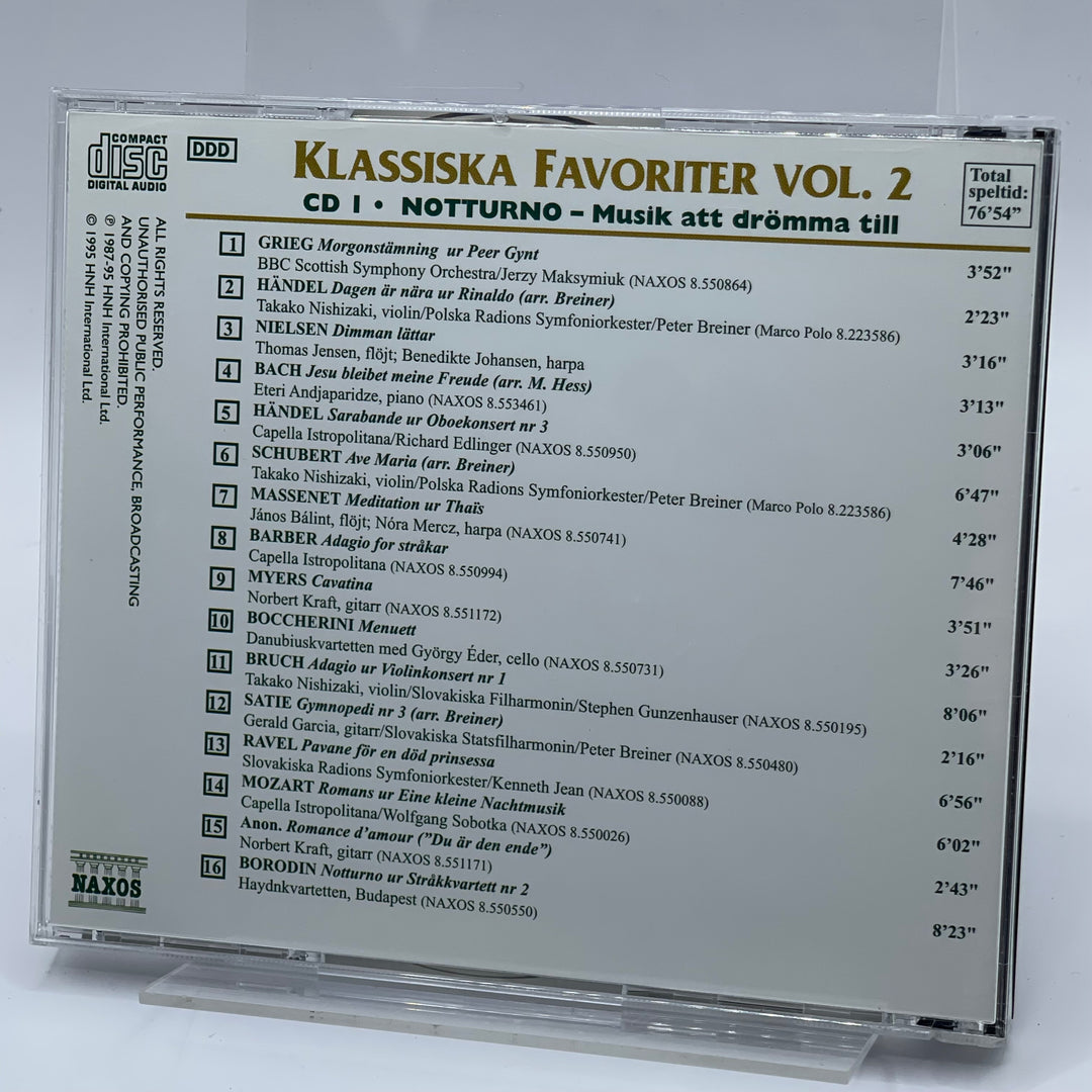 Klassiska Favoriter Volym 2 CD Naxos