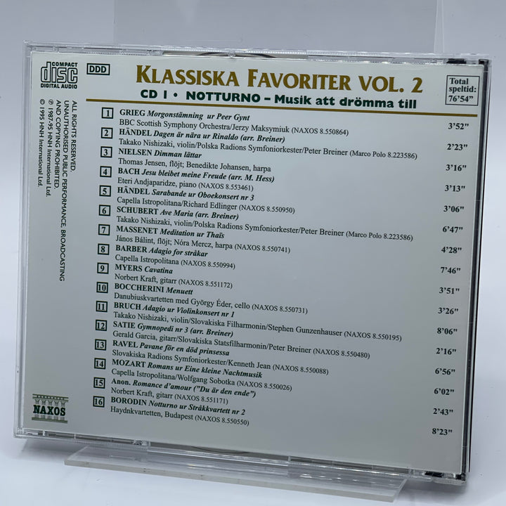 Klassiska Favoriter Volym 2 CD Naxos