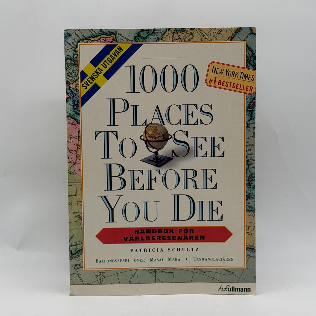 1000 Places reseguide svensk utgåva begagnad