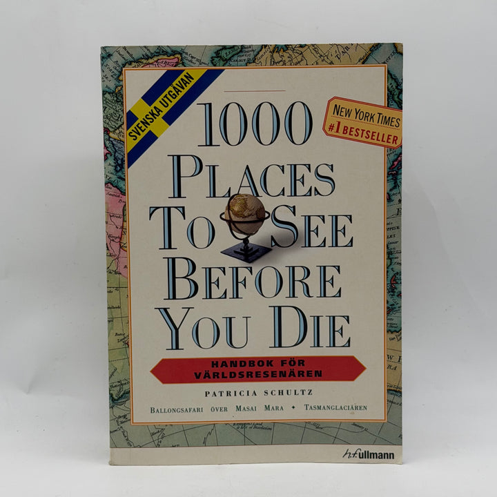 1000 Places reseguide svensk utgåva begagnad
