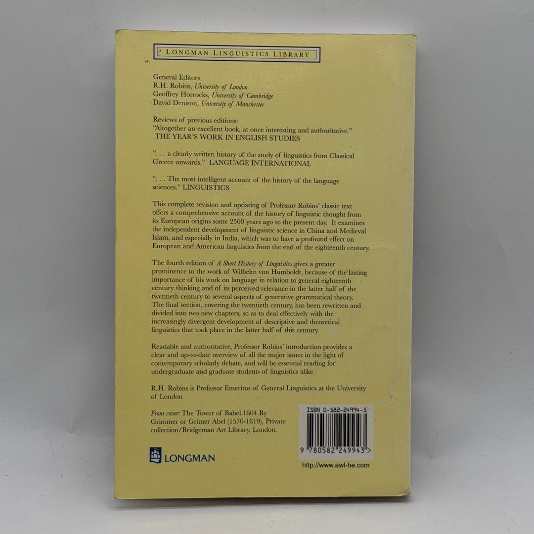 A Short History of Linguistics bok begagnad