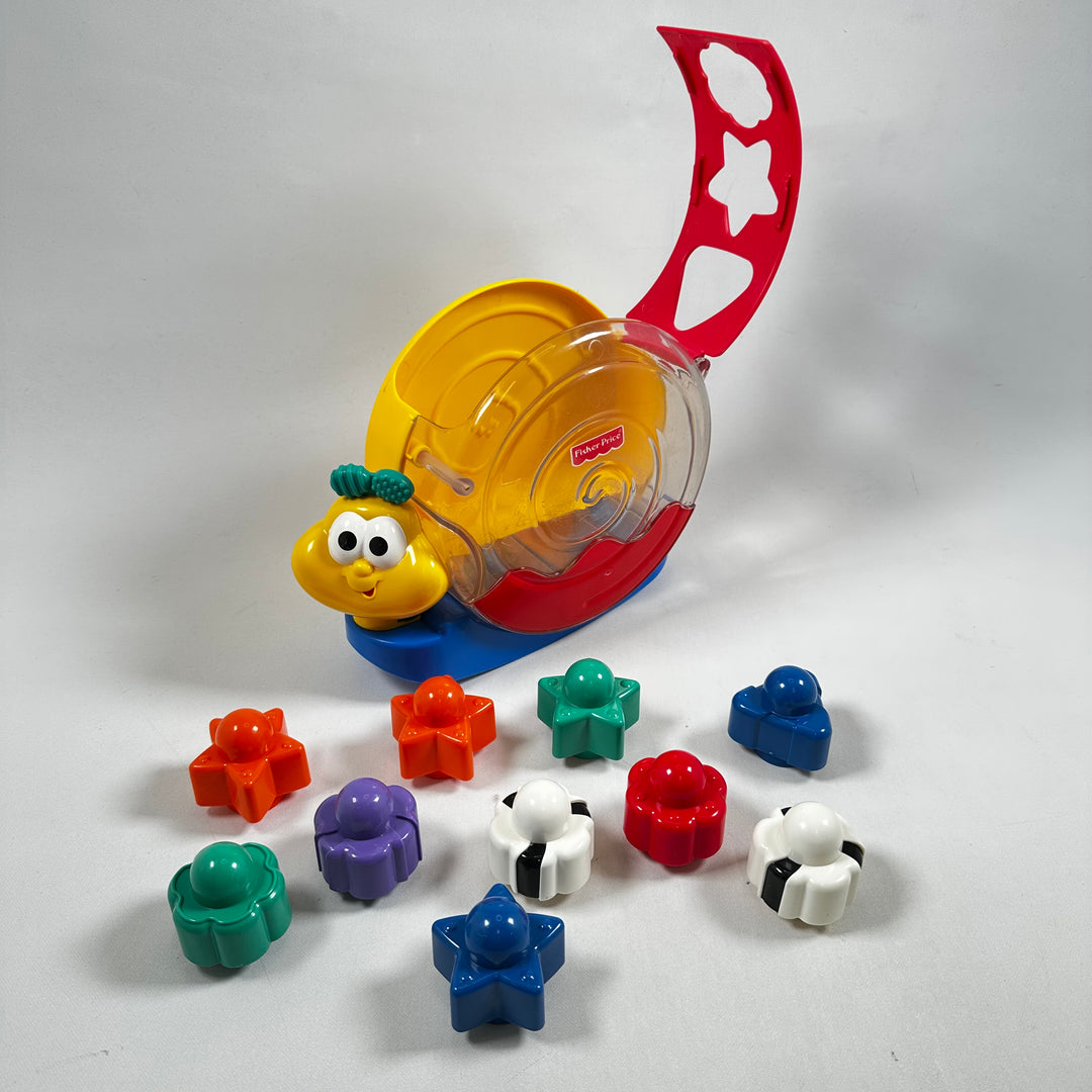 Retro Fisher-Price leksakstelefon i plast