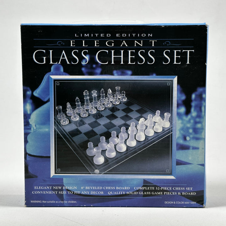 Elegant och Unikt Glasschackset i Utmärkt Skick