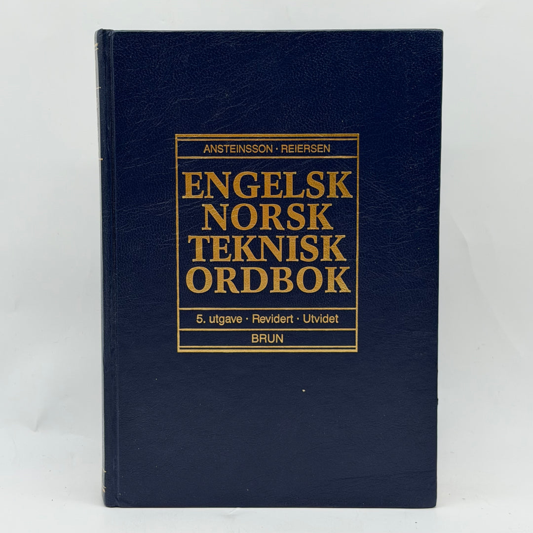 Engelsknorsk teknisk ordbok klassisk inbunden
