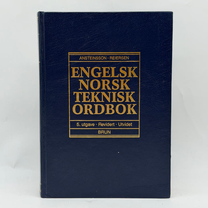 Engelsknorsk teknisk ordbok klassisk inbunden