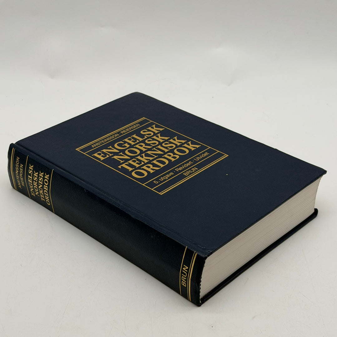 Engelsknorsk teknisk ordbok klassisk inbunden