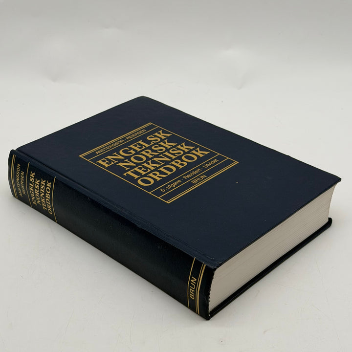 Engelsknorsk teknisk ordbok klassisk inbunden