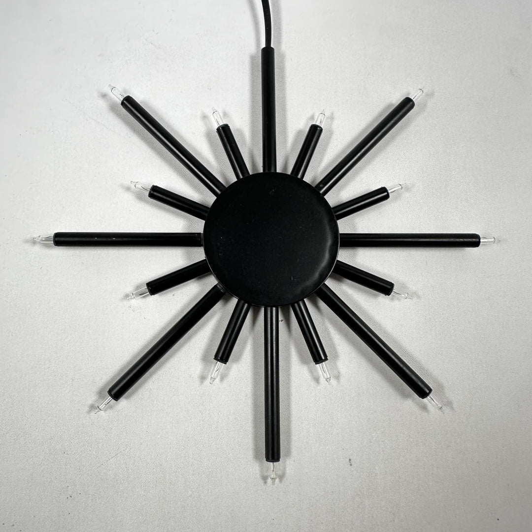 Retro svart taklampa i stjärnformad design