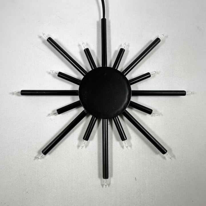 Retro svart taklampa i stjärnformad design