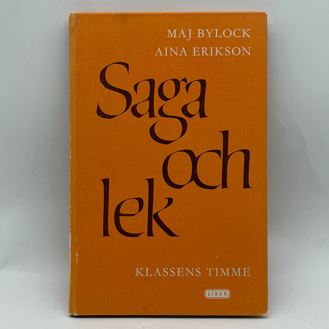 Saga och lek retro pedagogisk barnbok Liber