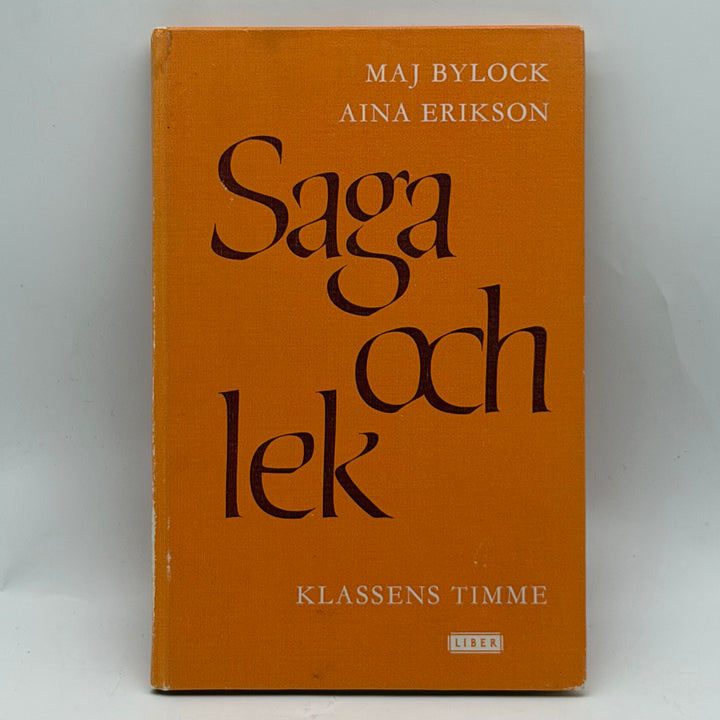 Saga och lek retro pedagogisk barnbok Liber