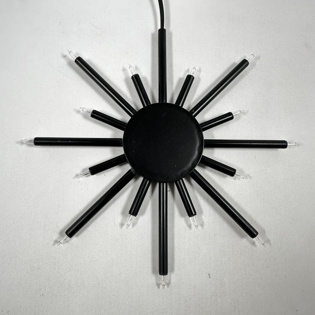 Retro svart taklampa i stjärnformad design