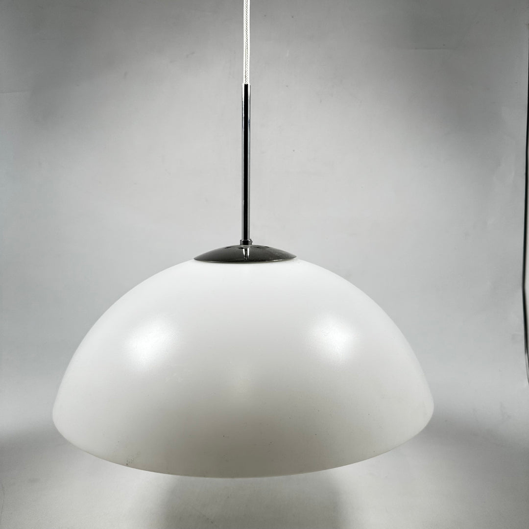 Retro taklampa i glas och metall