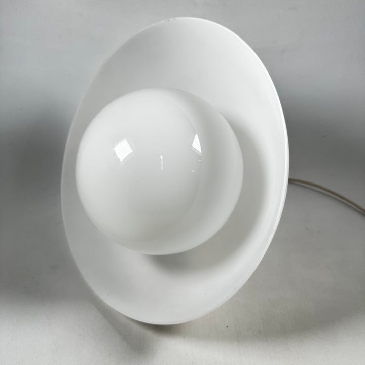 Retro taklampa i glas och metall