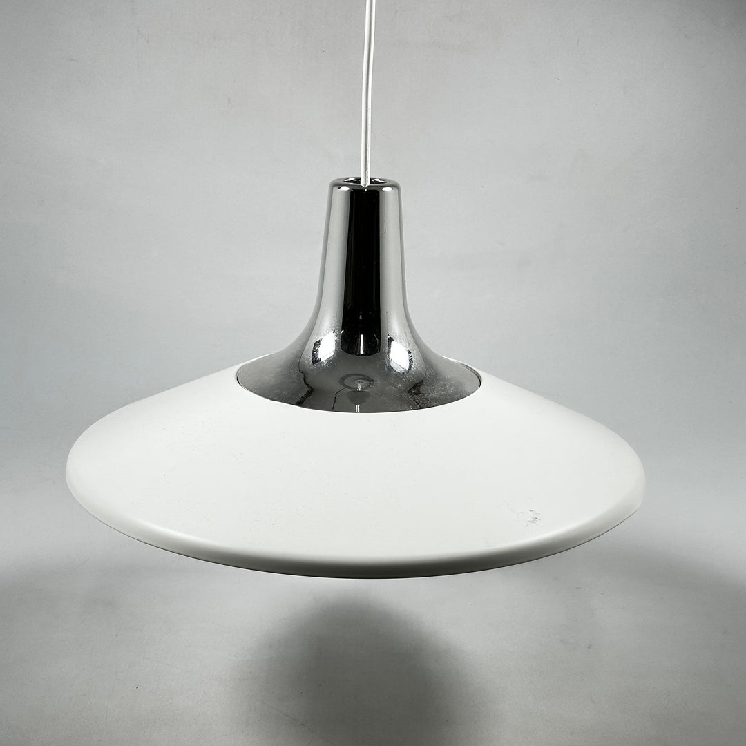 Retro Taklampa med Silverdetaljer i Mycket Gott Skick
