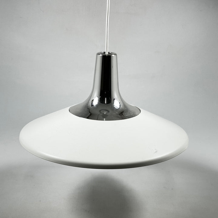 Retro Taklampa med Silverdetaljer i Mycket Gott Skick