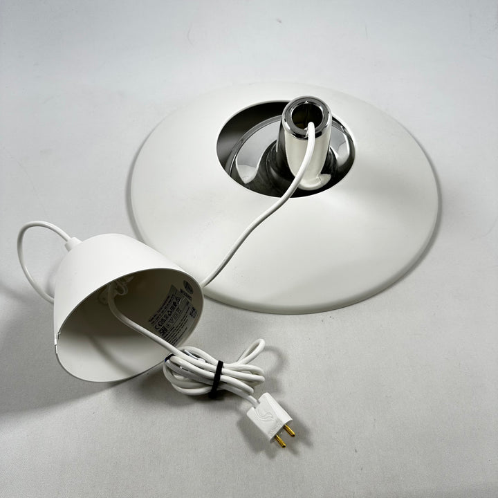 Retro Taklampa med Silverdetaljer i Mycket Gott Skick