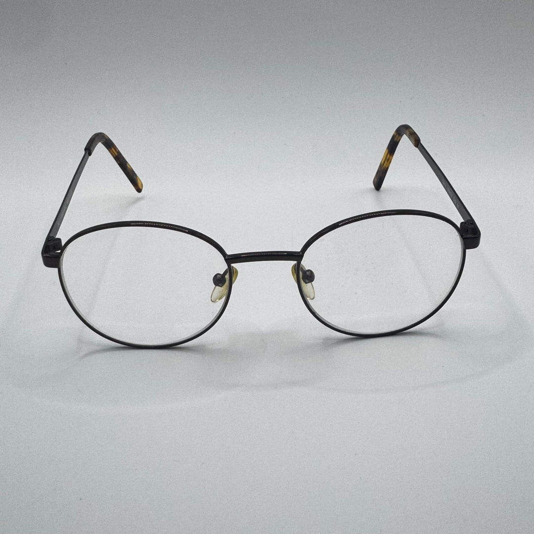 Klassiska runda glasögon i svart metall - Homy Secondhand Online