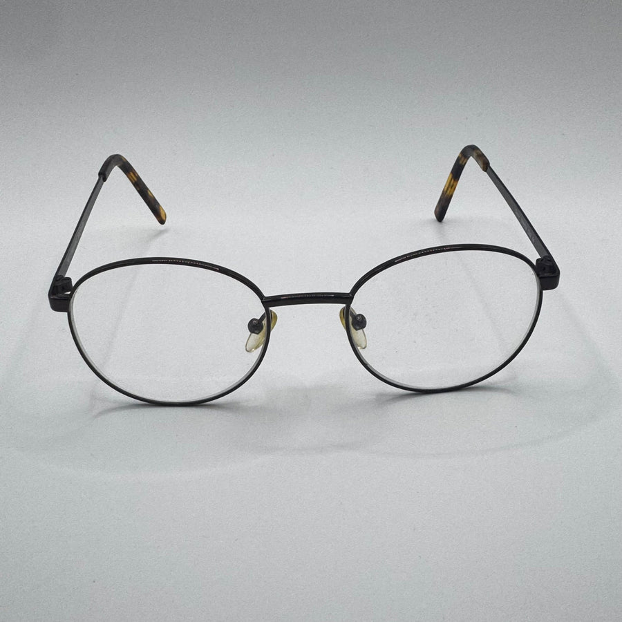 Klassiska runda glasögon i svart metall - Homy Secondhand Online