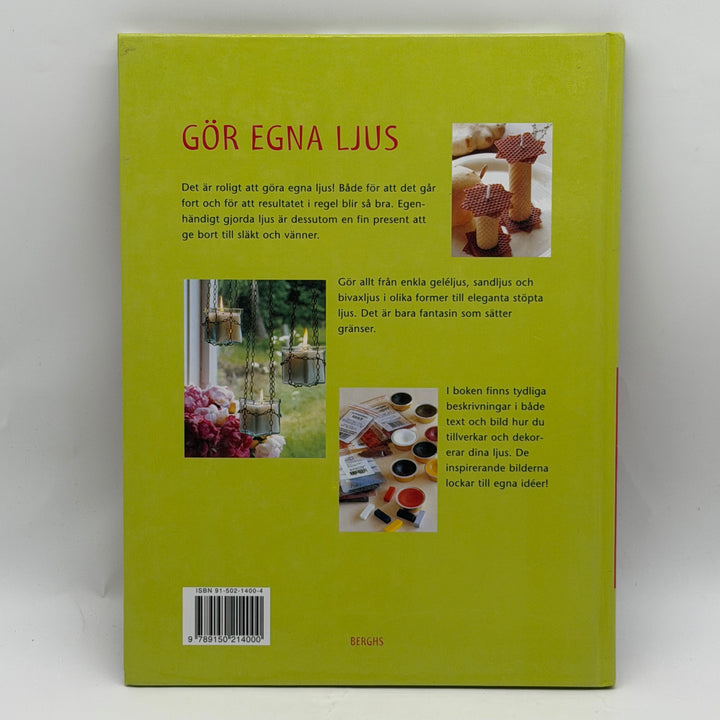 Levande ljus gör dem själv hobbybok