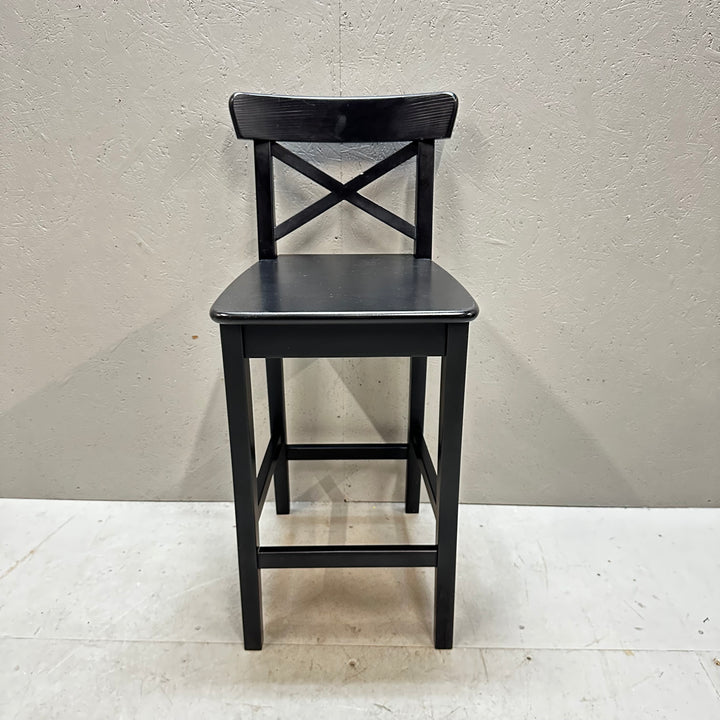 IKEA INGOLF barstol trä svart elegant