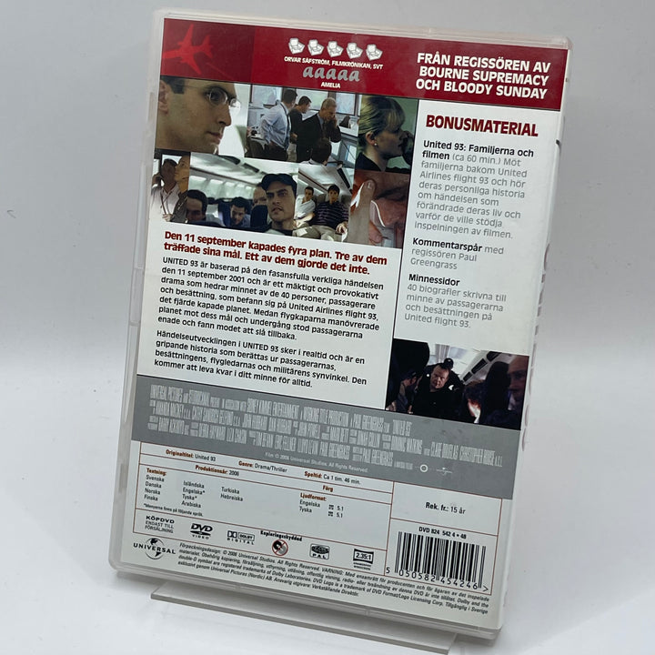 United 93 DVD-film Universal Studios Begagnad