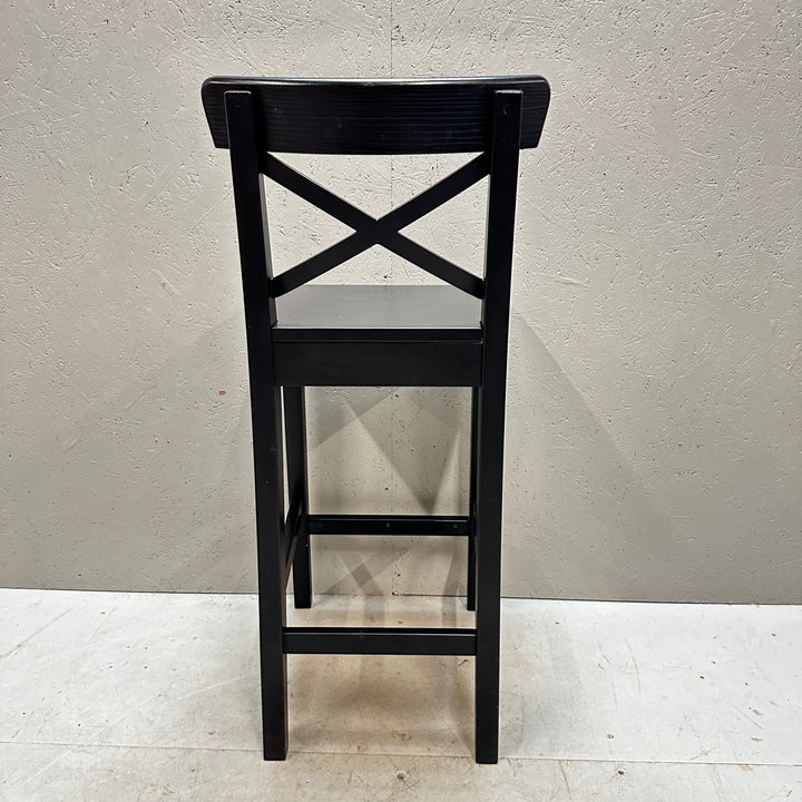 IKEA INGOLF barstol trä svart elegant