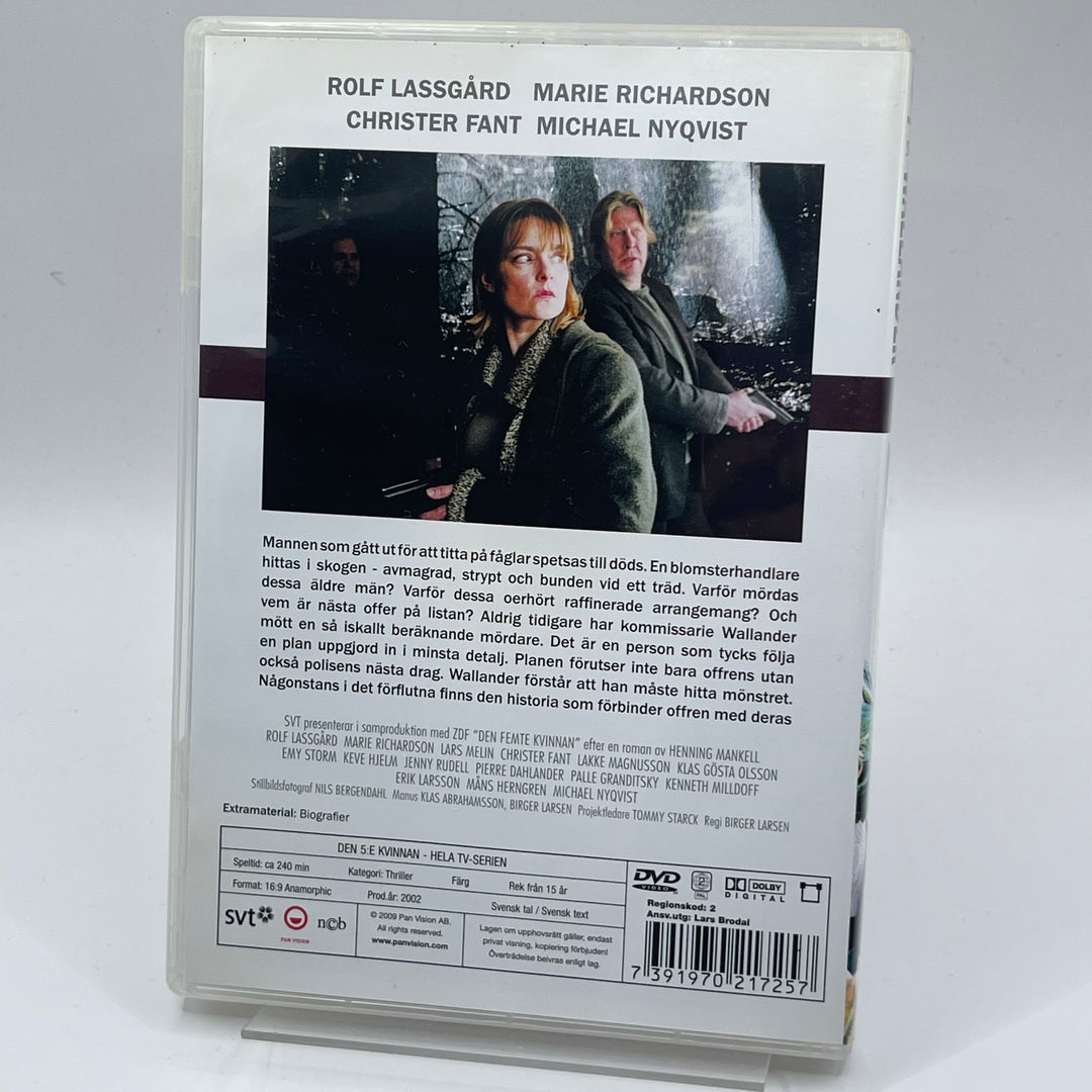 Wallander Den Femte Kvinnan DVD-serie Begagnad