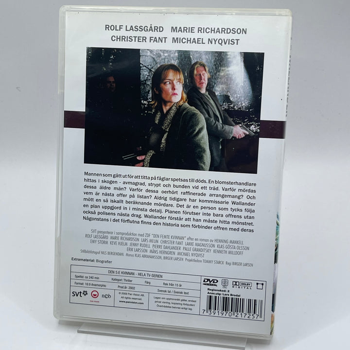 Wallander Den Femte Kvinnan DVD-serie Begagnad