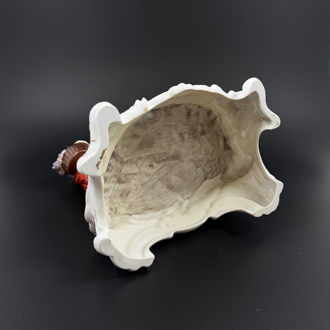 Dresden-porslinsfigur Mor och Barn Retro