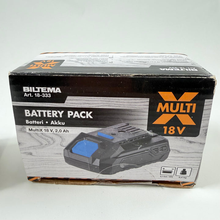 Biltema 18V batteriladdare och batteripaket